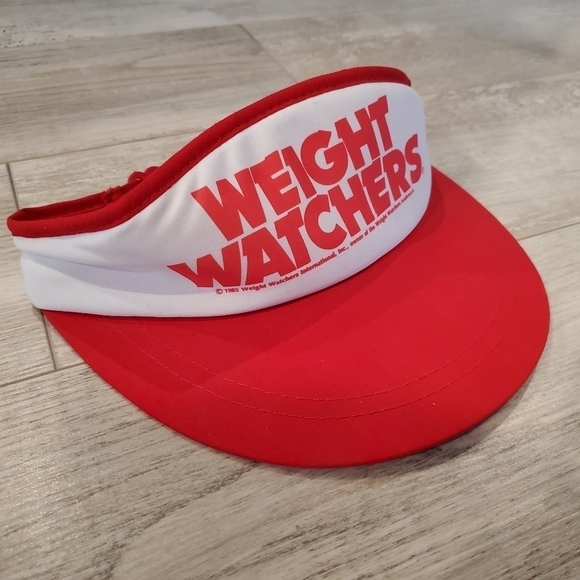 1980s Vintage Weight Watchers Jar with Label & Lid, 1986  Vintage 1985 Weight Watchers Visor- RARE